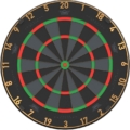 Bull's Advantage Black Dartboard